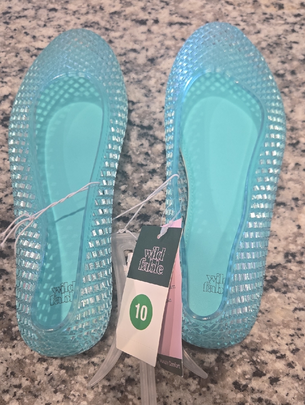 wild fable Aqua Teal Jelly Ballet Flats
